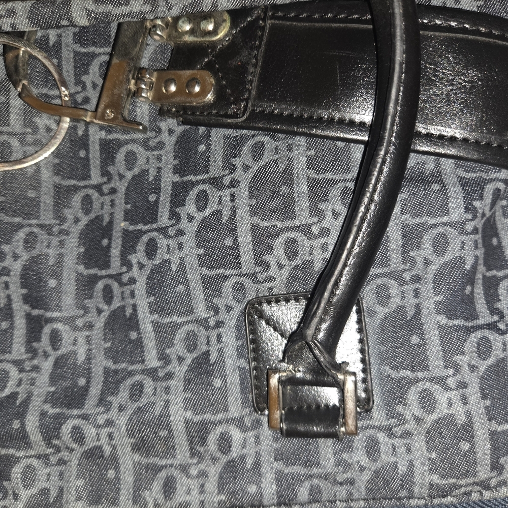 Christian Dior Vintage Monogram Canvas Tote Y2K | Handle Strap Needs Repair - Picture 9 of 9